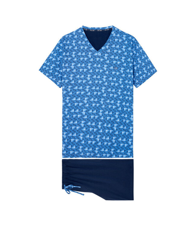 HOM Beachcomber Short Sleepwear Blue Print