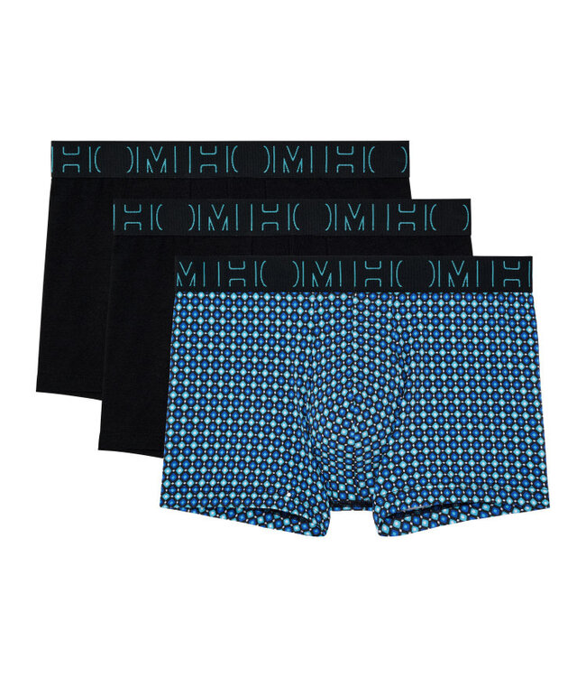 HOM Marco #2 Boxer Briefs 3P Print Black Black