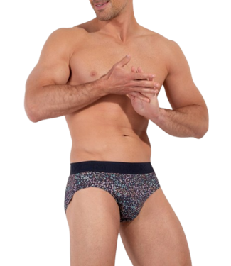 HOM Vineyard Mini Briefs Navy Print