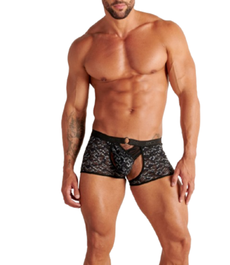 WOH Pure Seduction Boxer String Black (Pre-order Mei 2026)