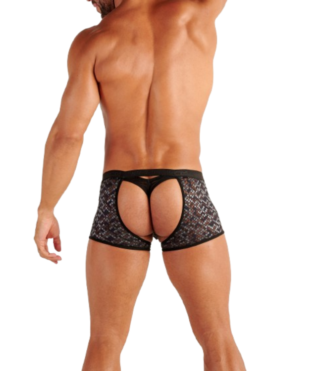 WOH Pure Seduction Boxer String Black (Pre-order Mei 2026)