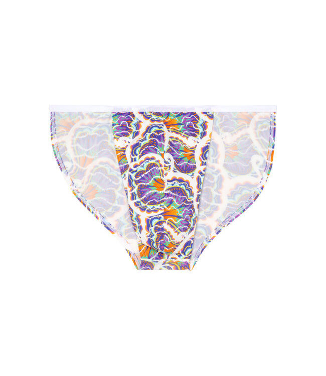 HOM Funky Styles Tanga Briefs White Print