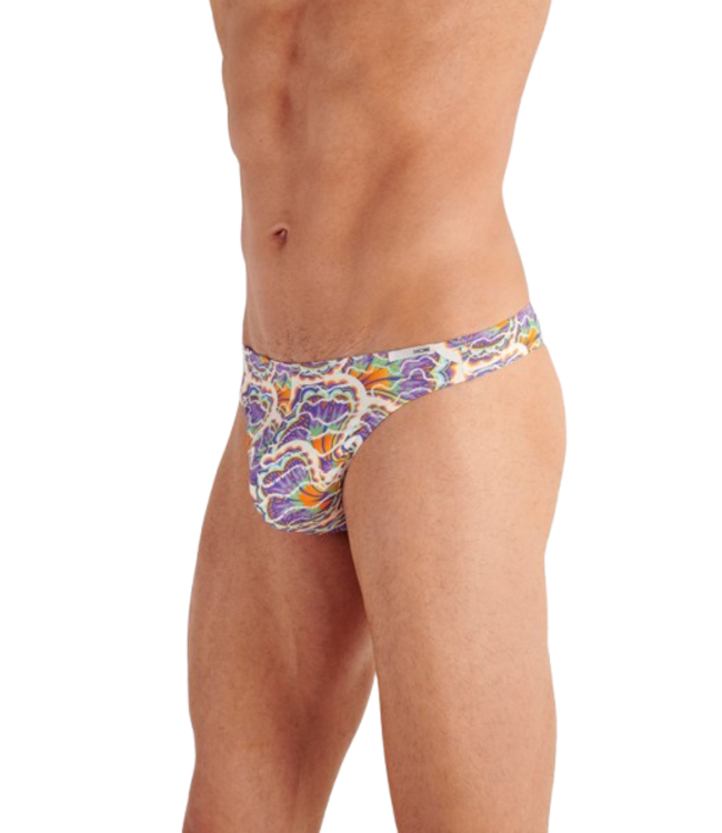 HOM Funky Styles G-String White Print (Pre-order April 2026)