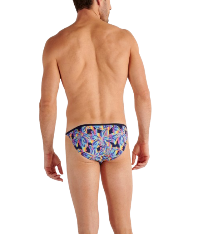 HOM Funky Styles Tanga Briefs Navy Print