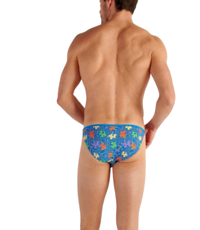 HOM Funky Styles Tanga Briefs Blue Print