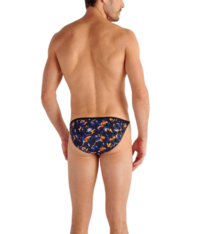 HOM Funky Styles Tanga Briefs Black Print