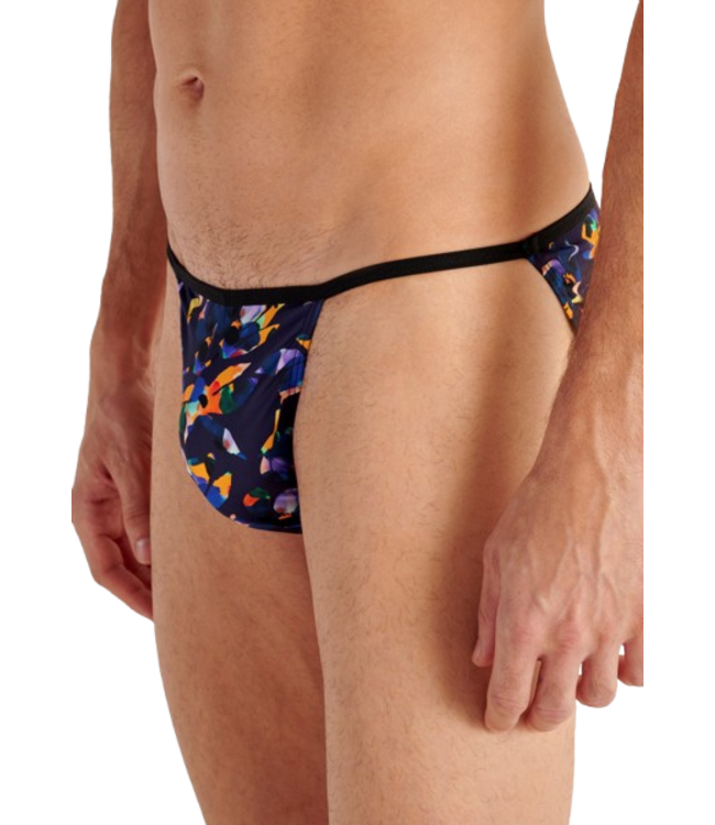 HOM Funky Styles Tanga Briefs Black Print (Pre-order April 2026)