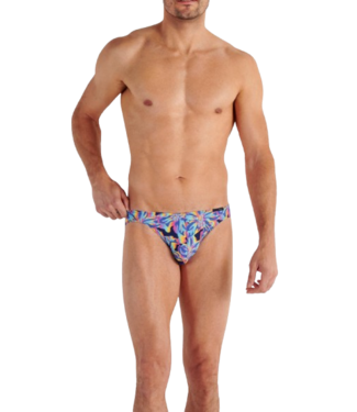 HOM Funky Styles Comfort Micro Briefs Navy Print