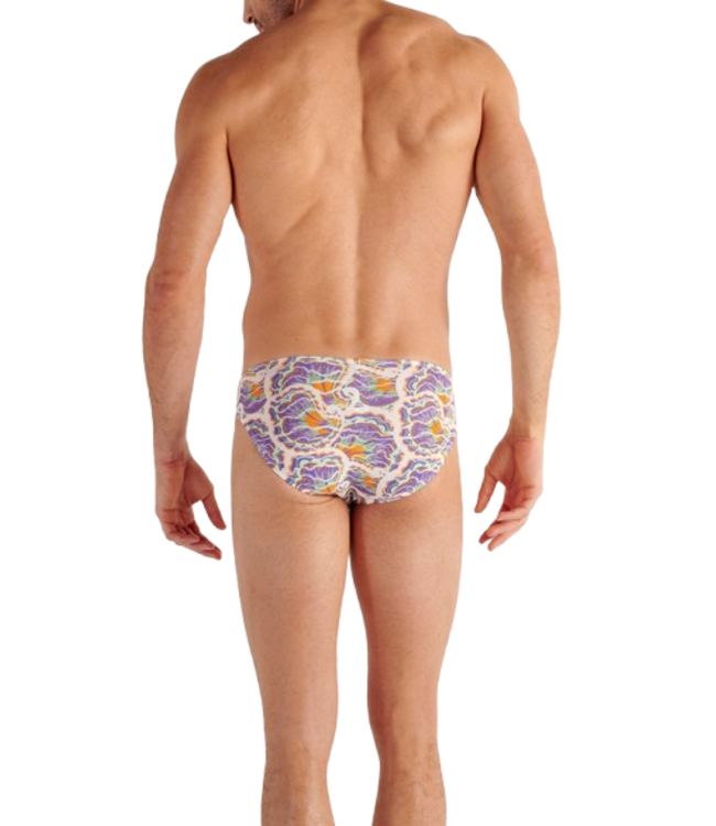 HOM Funky Styles Comfort Micro Briefs White Print (Pre-order April 2026)