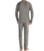 HOM Cocooning Long Sleeve Shirt V-Neck Grey