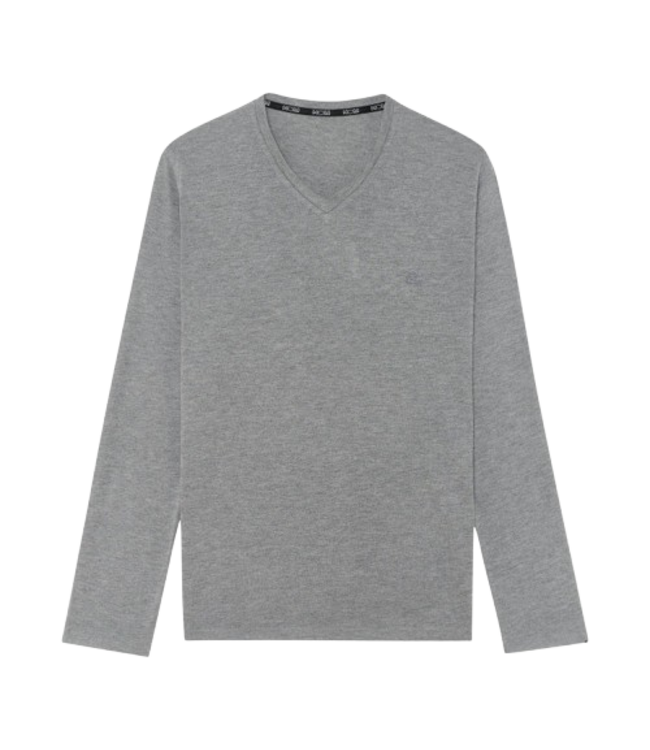 HOM Cocooning Long Sleeve Shirt V-Neck Grey