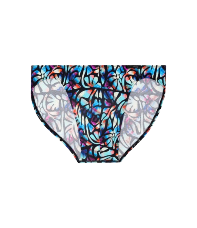 HOM Funky Styles Comfort Micro Briefs Blue Print (Vorbestellung Oktober 2026)