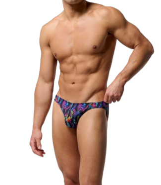 HOM Funky Styles Comfort Micro Briefs Black Print (Pre-order Oktober 2026)