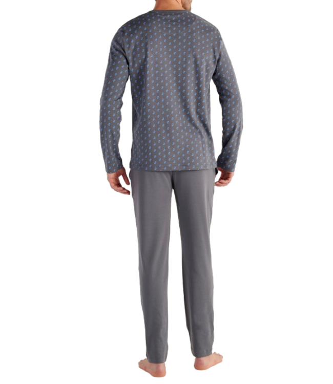 HOM Paisley Long Sleepwear Grey Print (Pre-order August 2026)