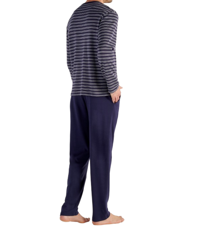 HOM Freedom Long Sleepwear Black White Stripes