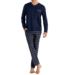 HOM Sid Long Sleepwear Navy Check
