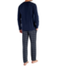 HOM Sid Long Sleepwear Navy Check