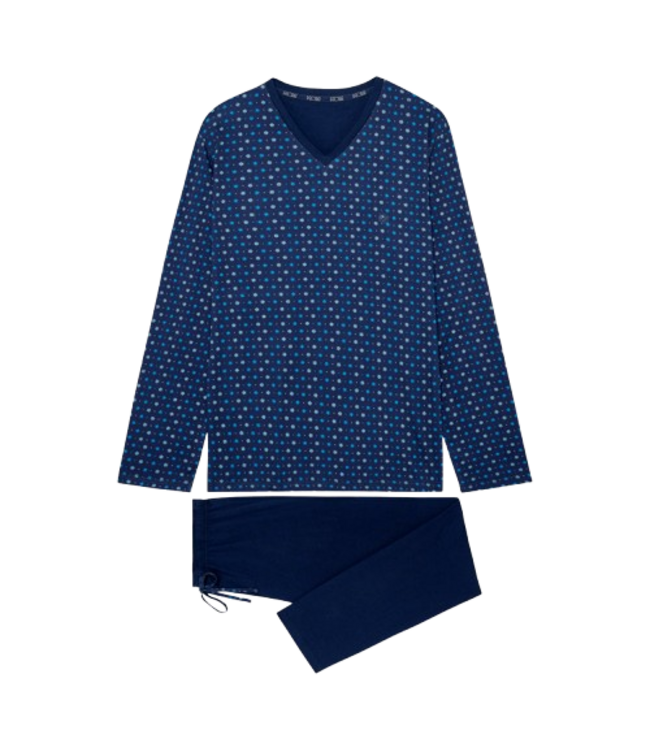 HOM Bo Long Sleepwear Navy Print (Pre-order Augustus 2026)
