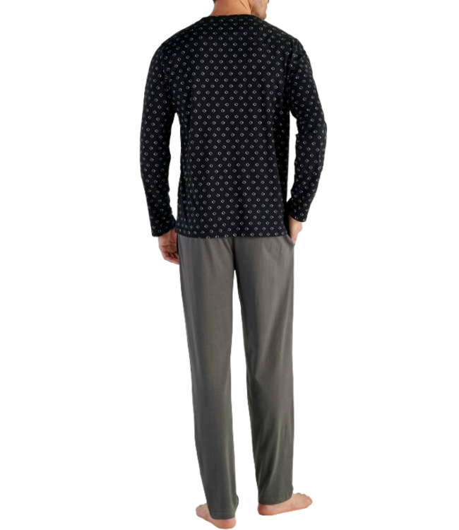 HOM Duane Long Sleepwear Black Print (Pre-order Août 2026)