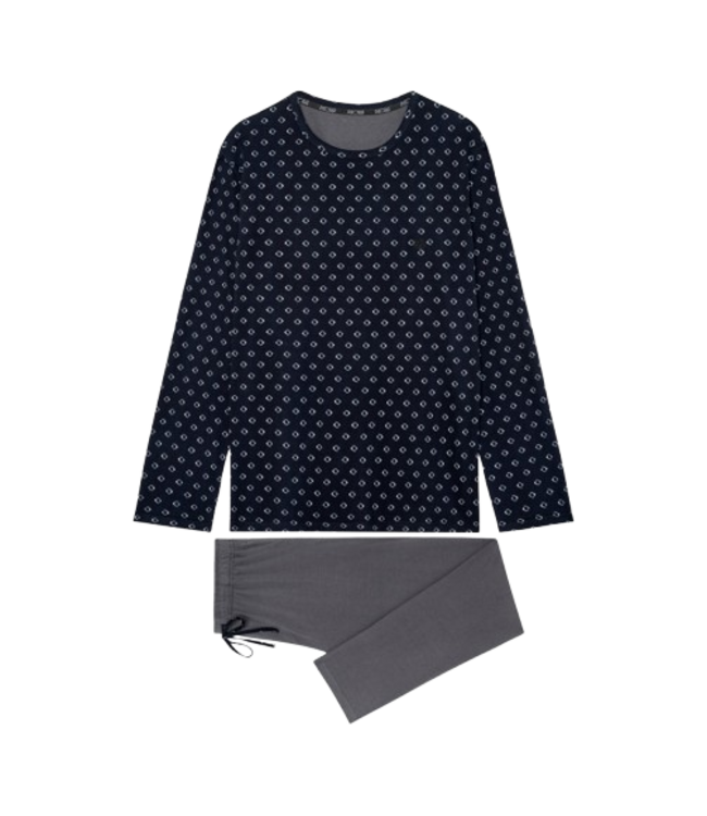 HOM Duane Long Sleepwear Black Print (Pre-order Août 2026)