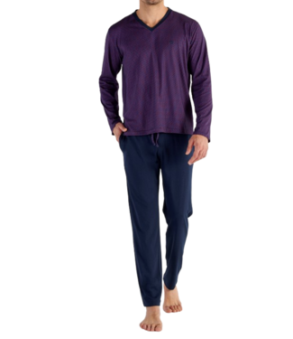 HOM Fats Long Sleepwear Navy Print (Vorbestellung August 2026)