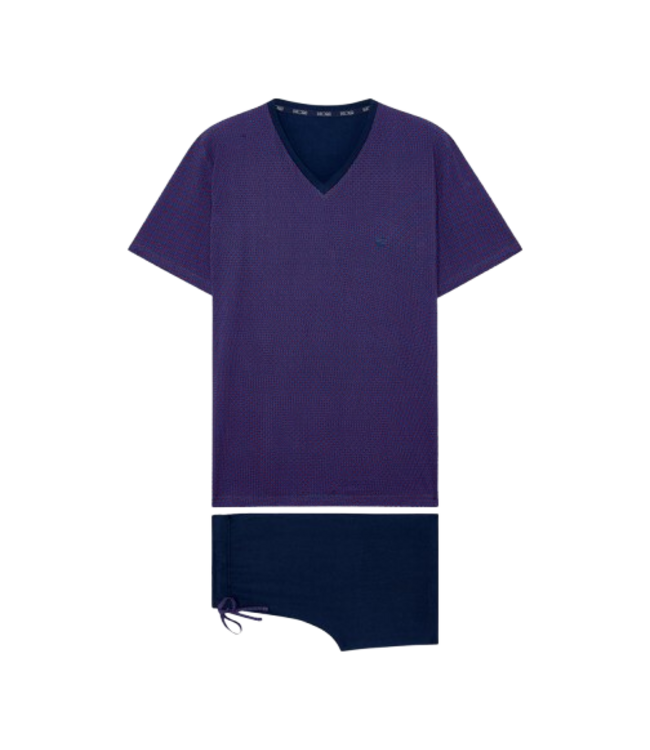 HOM Fats Short Sleepwear Navy Print