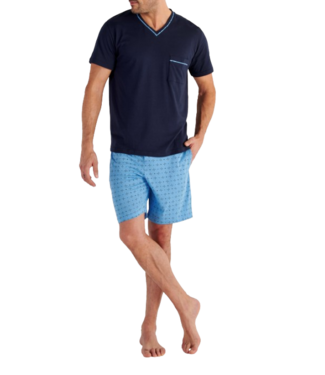 HOM Alan Short Sleepwear Blue Print (Pre-order Agosto 2026)