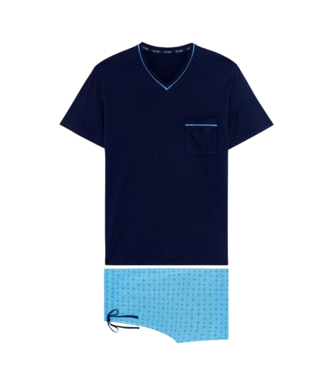 HOM Alan Short Sleepwear Blue Print (Pre-order August 2026)