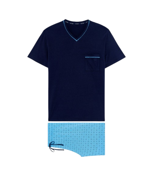 HOM Alan Short Sleepwear Blue Print