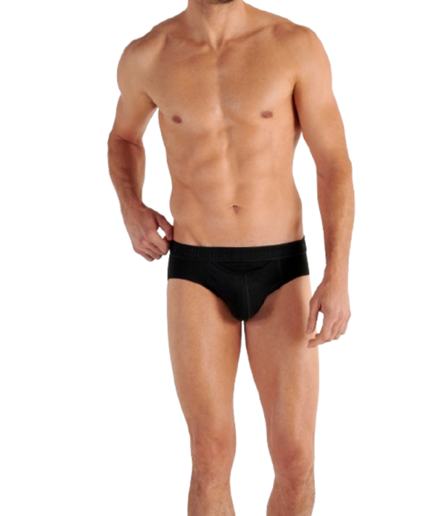 HOM Tom #2 HO1 Mini Briefs 2P Black Black Print