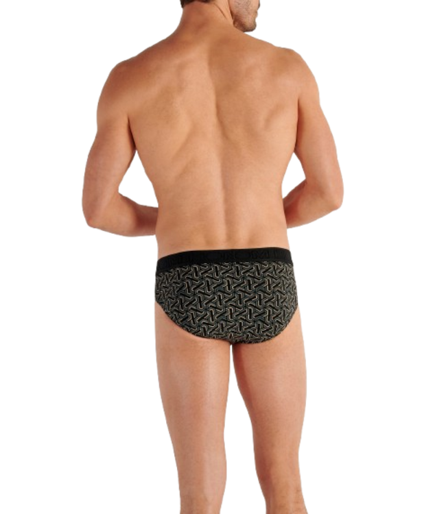 HOM Tom #2 HO1 Mini Briefs 2P Black Black Print