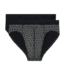 HOM Tom #2 HO1 Mini Briefs 2P Black Black Print