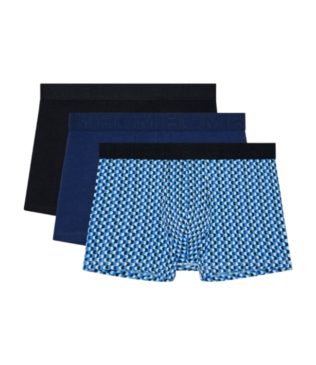 HOM Daniel #2 Boxer Briefs 3P Black Navy Blue Print (Pre-order August 2026)