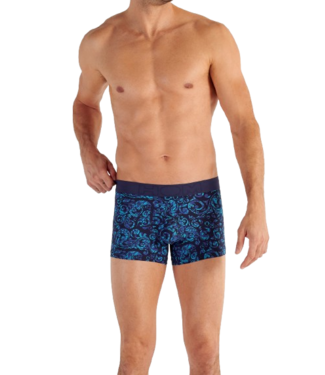 HOM Brian Boxer Briefs Blue Print (Pre-order Août 2026)
