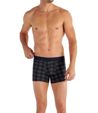 HOM Sid Boxer Briefs Navy Check (Pre-order Agosto 2026)