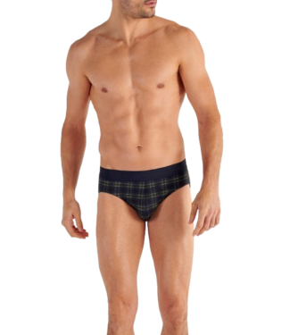 HOM Sid Mini Briefs Navy Check (Pre-order Agosto 2026)