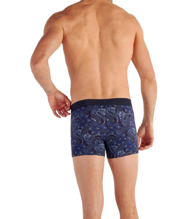 HOM Bohemian Boxer Briefs Navy Print (Pre-order Août 2026)