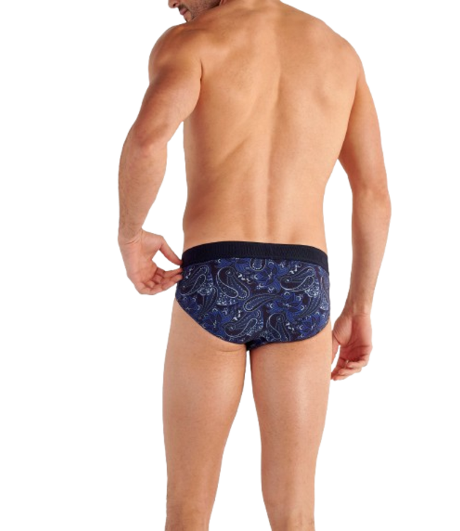 HOM Bohemian Mini Briefs Navy Print