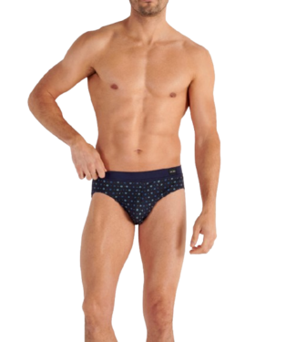 HOM Bo Comfort Mini Briefs Navy Print (Pre-order August 2026)