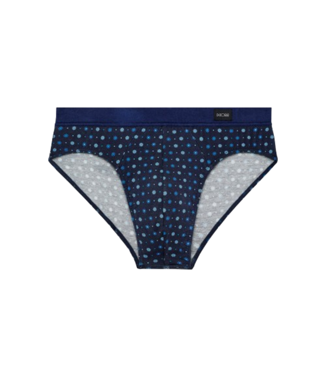 HOM Bo Comfort Mini Briefs Navy Print (Pre-order Août 2026)