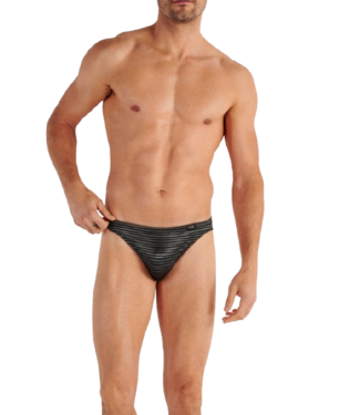 HOM Monsieur Comfort Micro Briefs Black White Stripes (Pre-order August 2026)