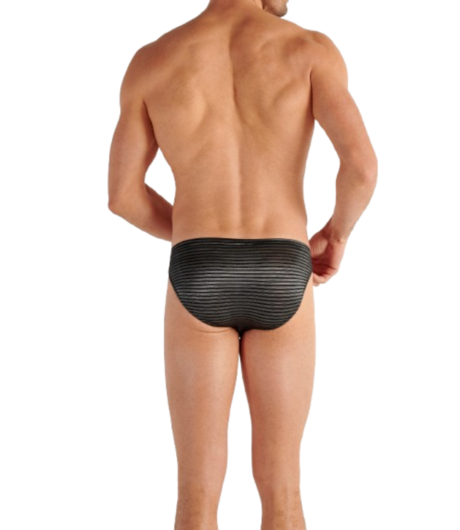 HOM Monsieur Comfort Micro Briefs Black White Stripes (Pre-order August 2026)