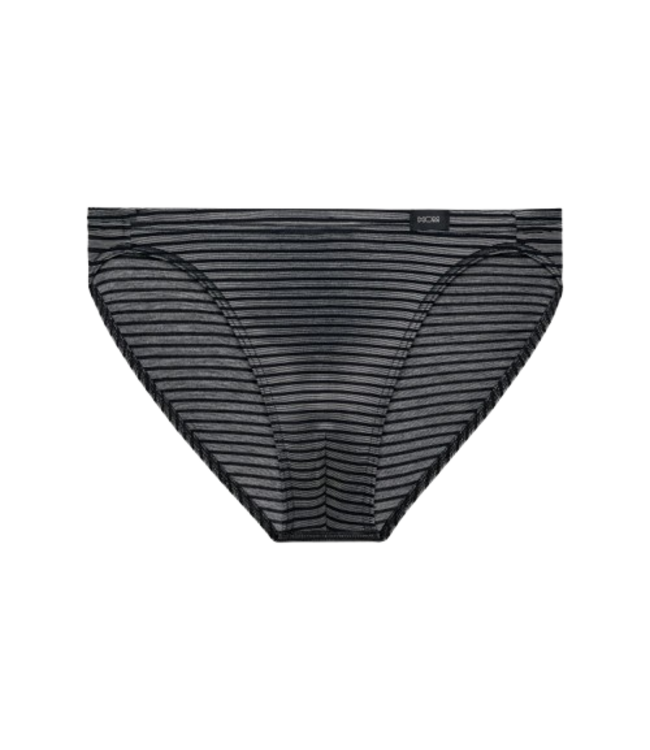 HOM Monsieur Comfort Micro Briefs Black White Stripes (Pre-order August 2026)