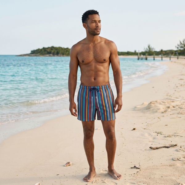 HOM men's swim shorts – stylish swimwear for beach and pool
