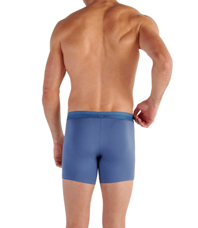 HOM HO1 Long Boxer Briefs Jeans Blue