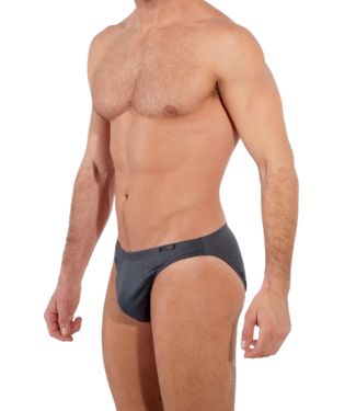 HOM Premium Cotton Comfort Micro Briefs Grey