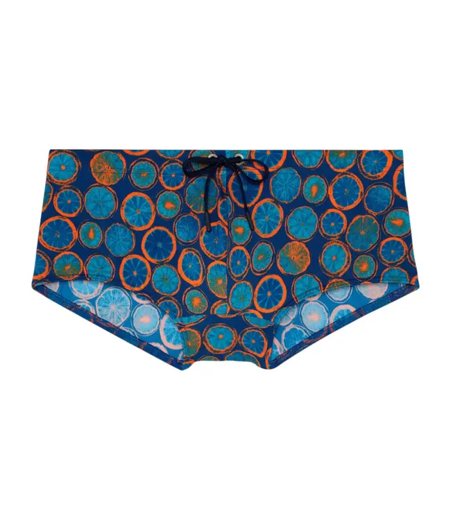 HOM Trapani Swim Trunk Navy Print