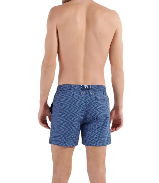 HOM Morny Beach Boxer Navy-Print