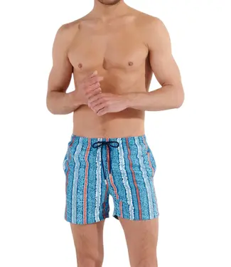 HOM Harrisson Beach Boxer Turquoise-Print