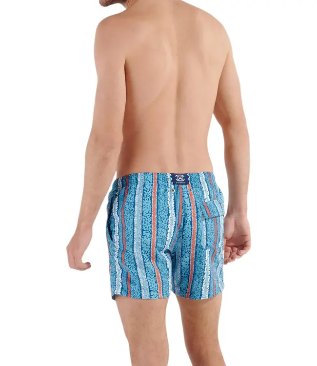 HOM Harrisson Beach Boxer Turquoise-Print
